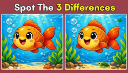 Spot the Difference Challenge: Find 3 Hidden Changes in Fish Pictures in 12 Seconds