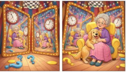 8-Second Challenge: Spot 3 Differences in the Grandma and Dog Image