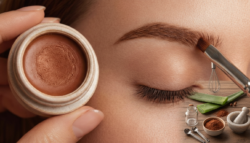 Homemade Brow Gel Using Aloe and Cocoa for Natural Control