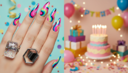 25 Birthday Nail Art Ideas With Bold Colours and Fun Celebration Details